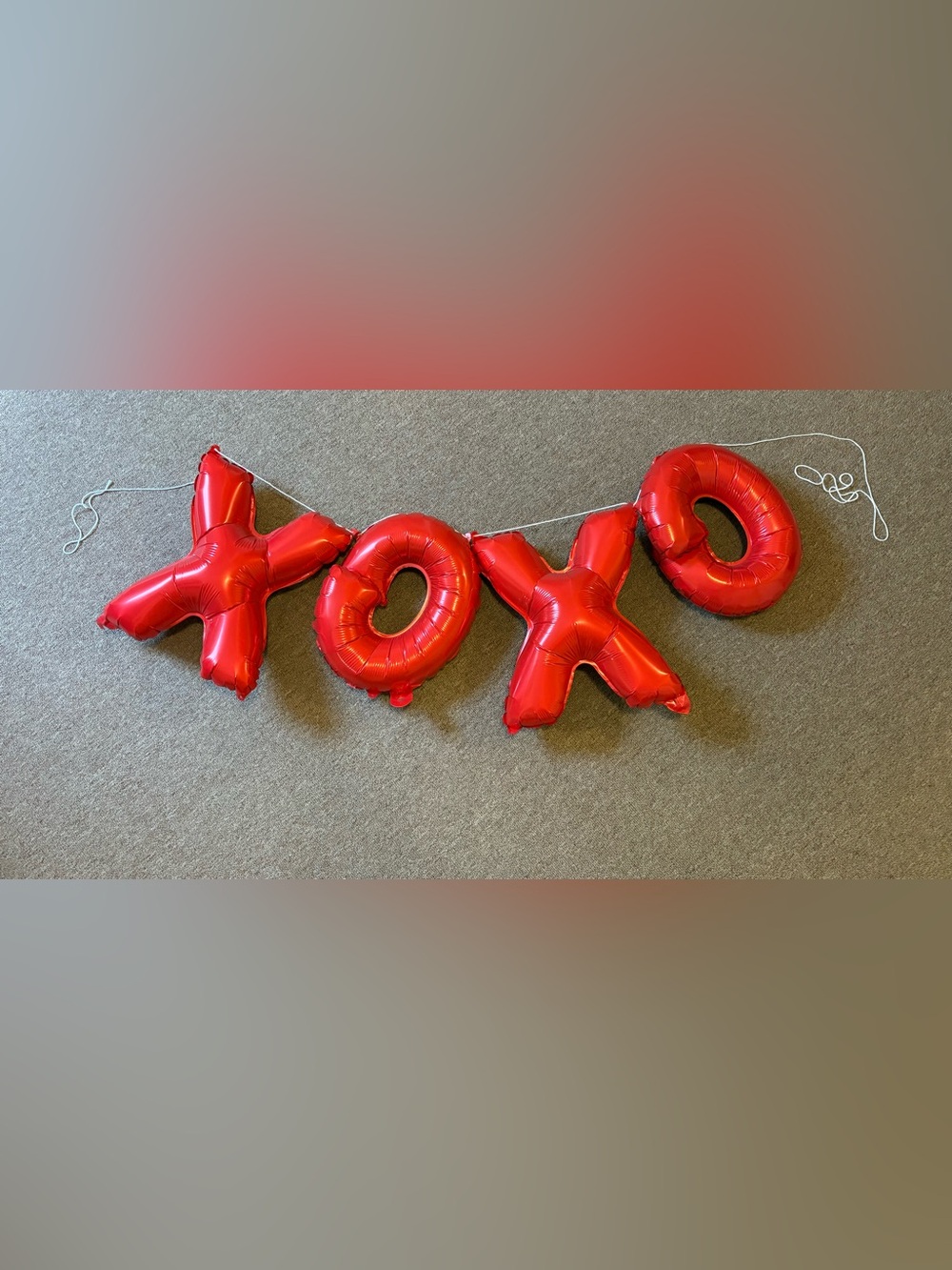 XOXO Balloon Sign Banner